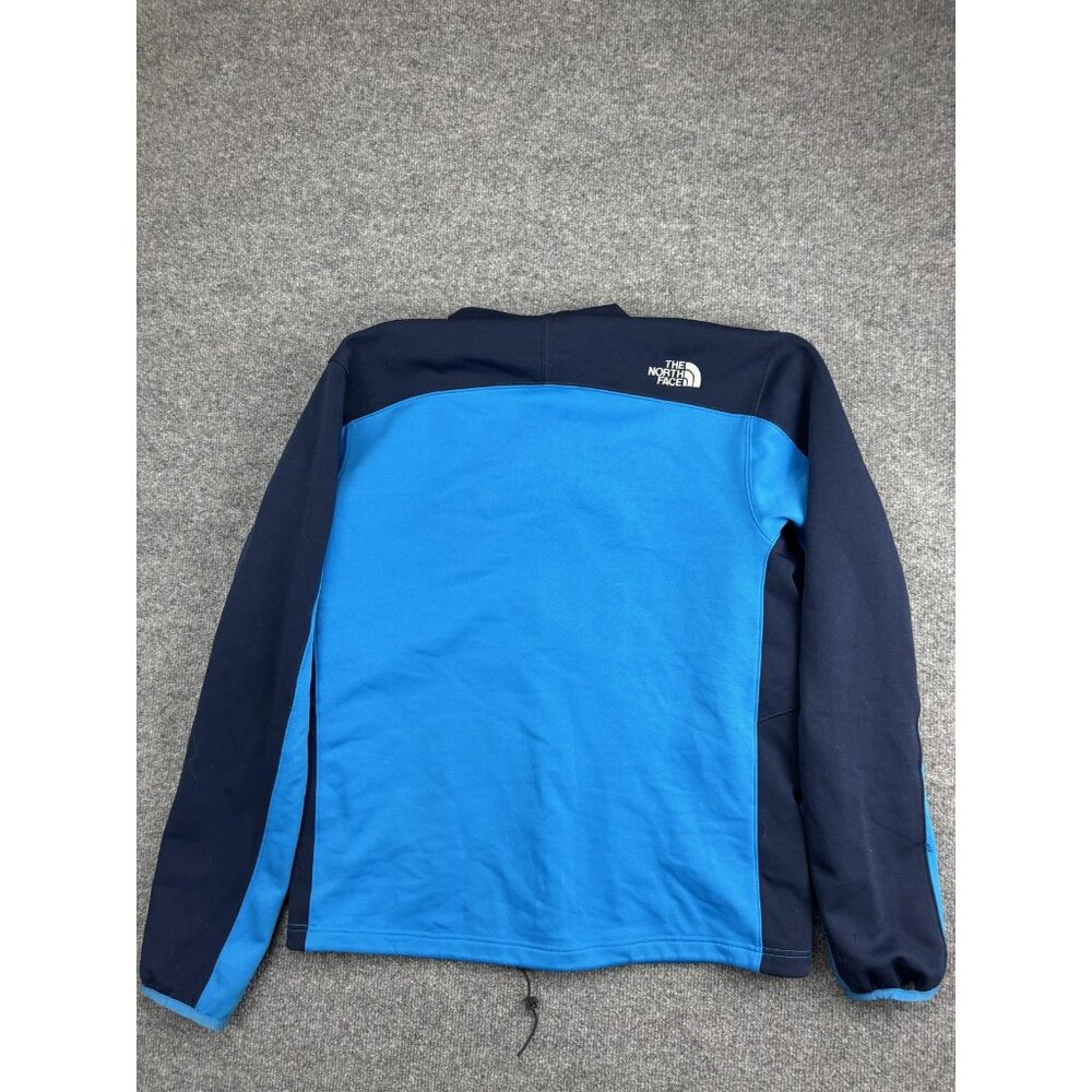The North Face Jacket Mens Large Blue Navy Full Zip Fleece Colorblock Pockets - Picture 9 of 10
